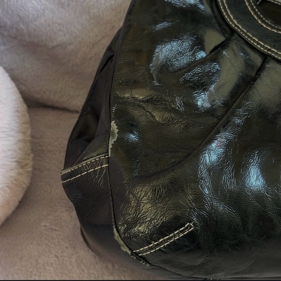 Coach Black Shoulder Bag with Floral Details - Picture 2 of 8